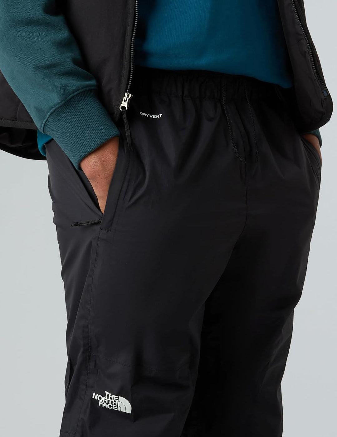 THE NORTH FACE - Herren Antora Regenhose - Wasserdicht, Atmungsaktiv - TNF Black-NPF S Tnf Black/Npf