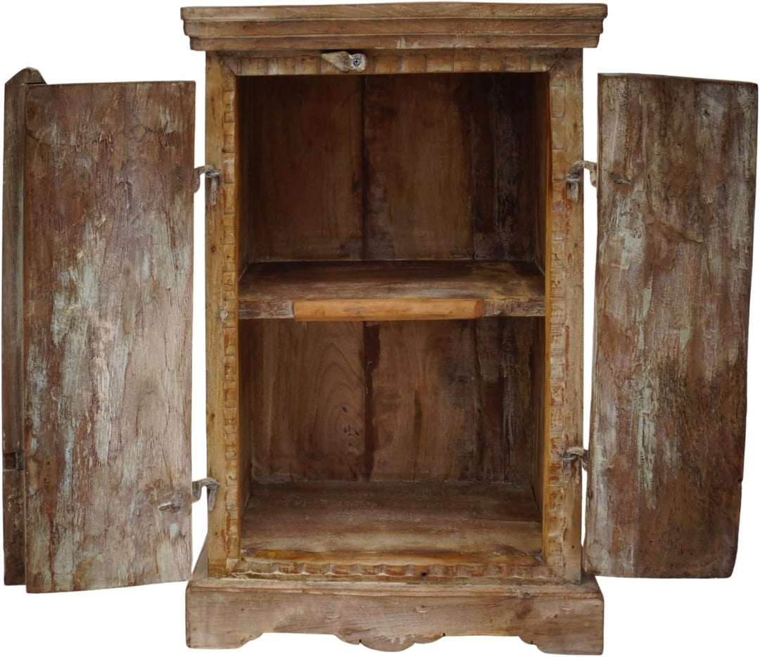 GURU SHOP Vintage Beistellschrank, Kommode, Nachttischschrank, Flurschrank - Modell 33, 69x47x28 cm