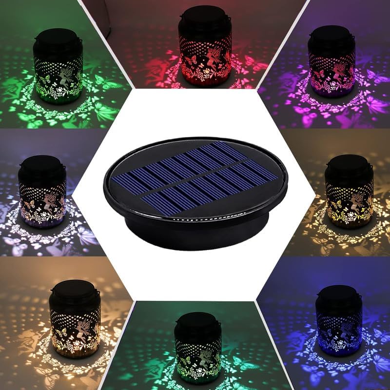 YJFWAL Ersatzteile für Solarleuchten, 8 Farben optional, 9,5 cm Durchmesser, 10 Lumen, LED Laternen,
