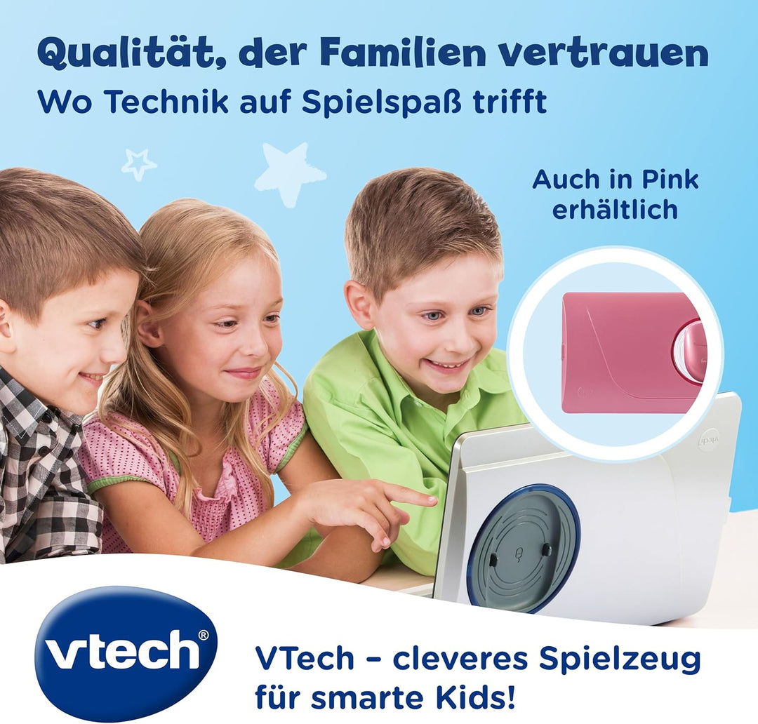 VTech Genio Lernlaptop – Lerncomputer mit Internetzugang, Textprogramm und Lerninhalten zu Buchstabe