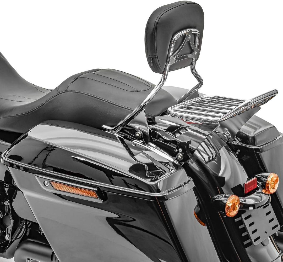 Sissybar + Gepäckträger W1 für Harley Davidson Street Glide Special 15-19 chrom