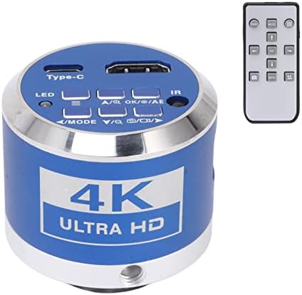 Mikroskopkamera, 4K 1080P HDMI Industrielle Elektronische Digitale Videomikroskopkamera mit Fernbedi