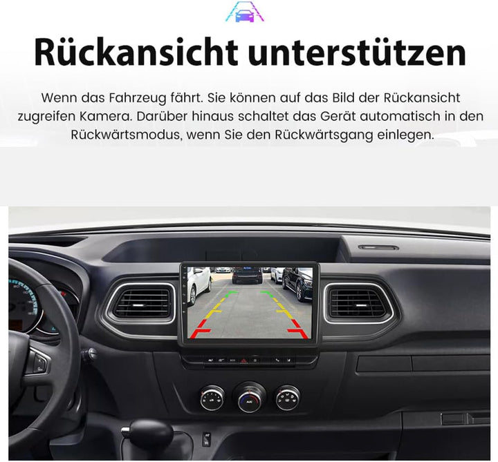 Auto Radio Autospieler GPS Navi Navigation Carplay/Android Autoradio 10 Zoll HD-Touchscreen, Ersatz