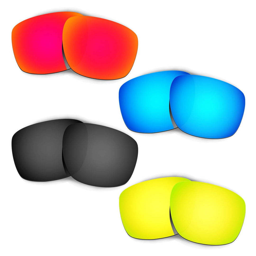 HKUCO Plus Replacement Lenses For Oakley Sliver - 4 pair Combo Pack
