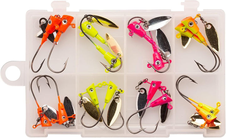 Crappie Magnet Double Cross Jigköpfe, 25 Stück Einheitsgrösse multi, Einheitsgrösse multi