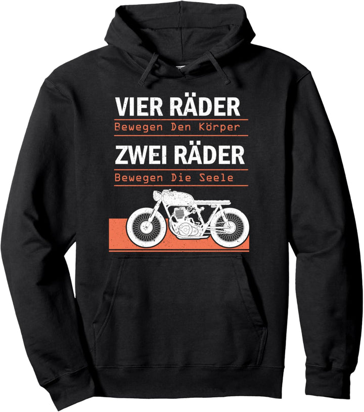 2 Räder bewegen die Seele - Motorrad Biker Geschenk Pullover Hoodie