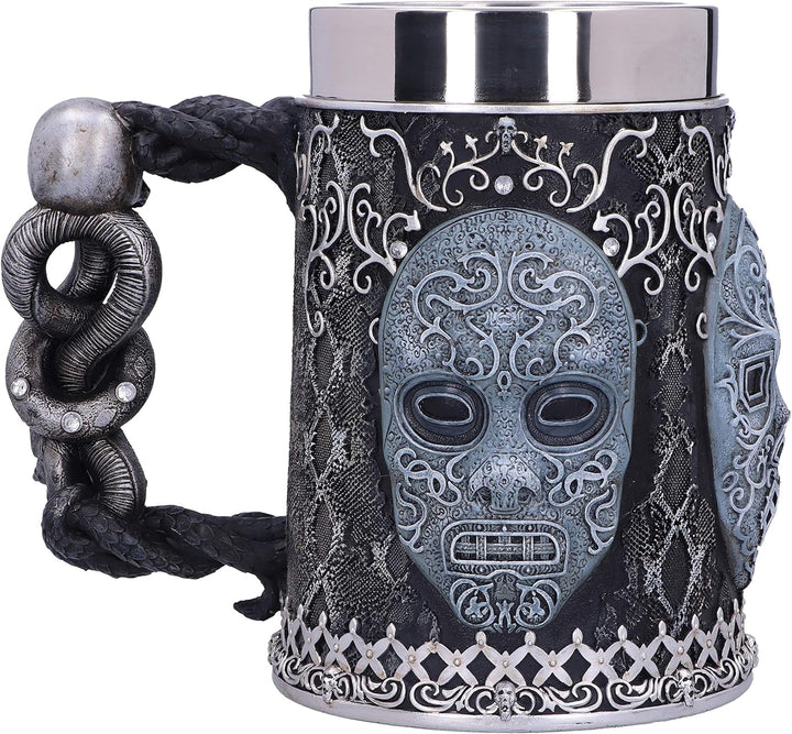 Nemesis Now Collectable Tankard Harry Potter Death Eater Maske Voldemort Sammelkrug, Kunstharz, schw