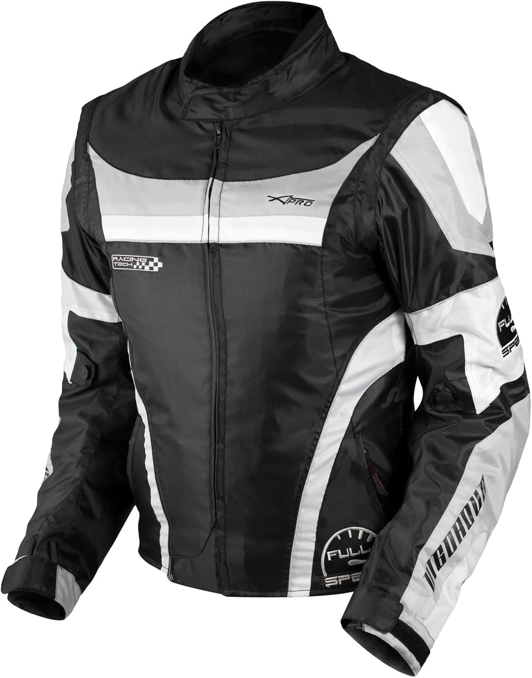 A-pro Motorradjacke für Damen, Nylon, Oxford, Thermoweste, reflektierend XL Grau, XL Grau