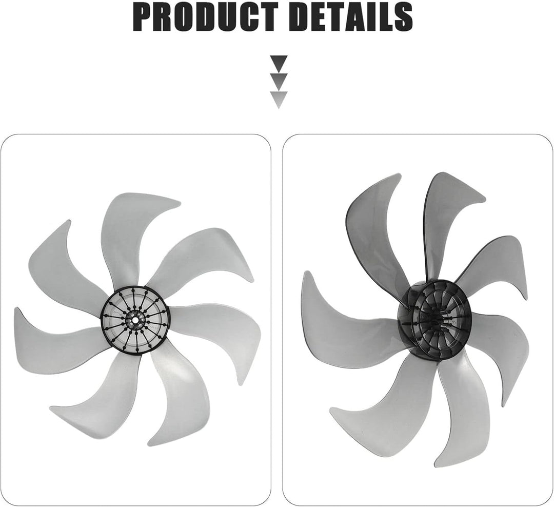DOITOOL Universal-Plastik-Lüfterflügel Mit 7 Blättern 35 6 Cm (14 Zoll) Ofenventilator Kamin Kaminve