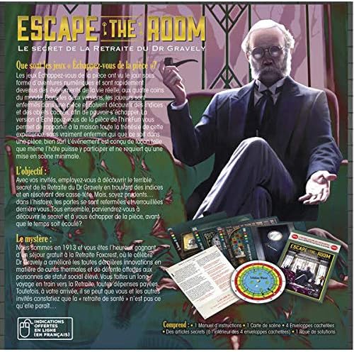 Thinkfun - Escape The Room - Das Geheimnis der Rente von Dr. Gravely - Escape Spiel - Kooperativ - f