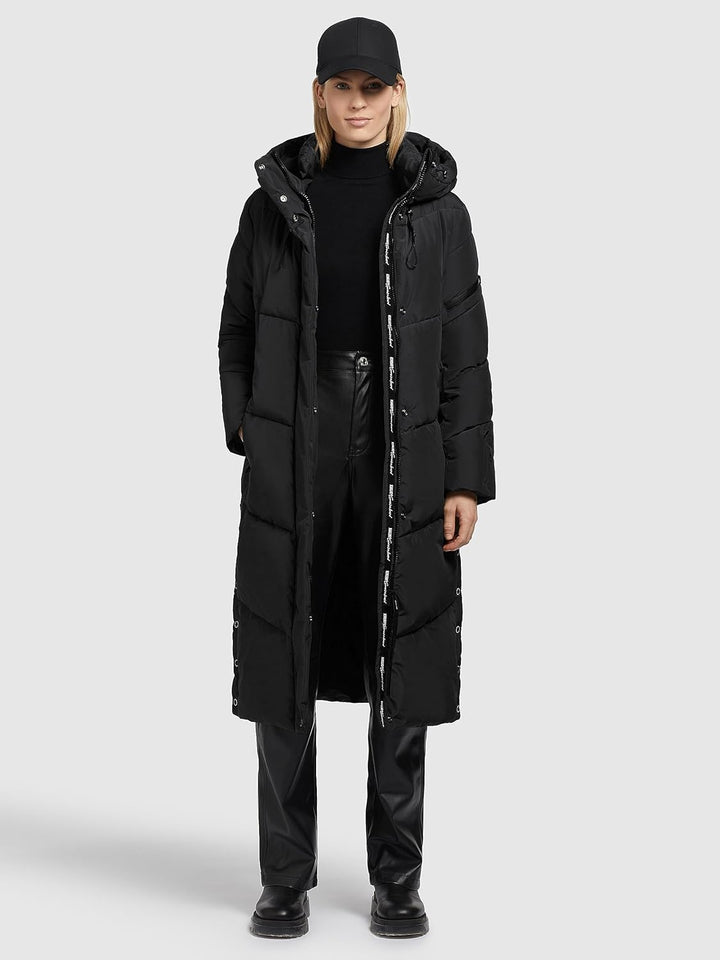 khujo Sonje5 Frauen Wintermantel rosé Basics, Casual Wear, Streetwear S Schwarz, S Schwarz