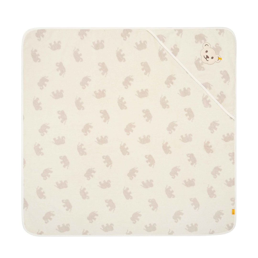 Steiff Unisex Kids Mini Basic Badetuch Mit Kapuze, Cloud Dancer