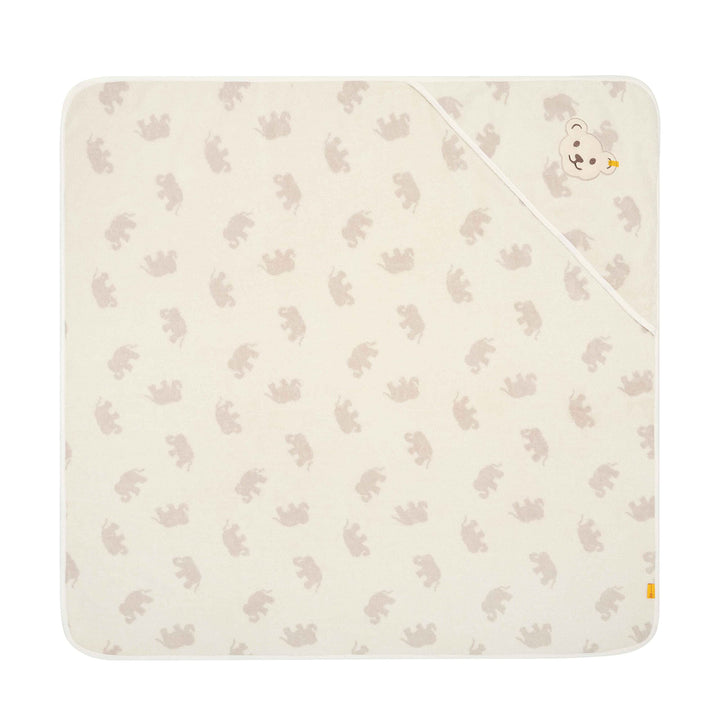 Steiff Unisex Kids Mini Basic Badetuch Mit Kapuze, Cloud Dancer