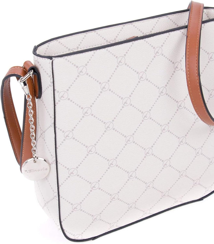 Tamaris Umhängetasche TAS Anastasia 30103 Damen Handtaschen Karo Einheitsgrösse Ecru, Einheitsgr&#xF