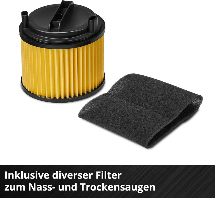 Einhell Nass-Trockensauger TC-VC 3055 A (850 Watt, 190 mbar Saugleistung, Automatiksteckdose, 30 L A