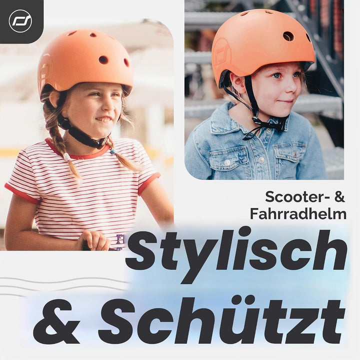 Scoot &amp; Ride, S - M Size Kids Helmet peach, peach