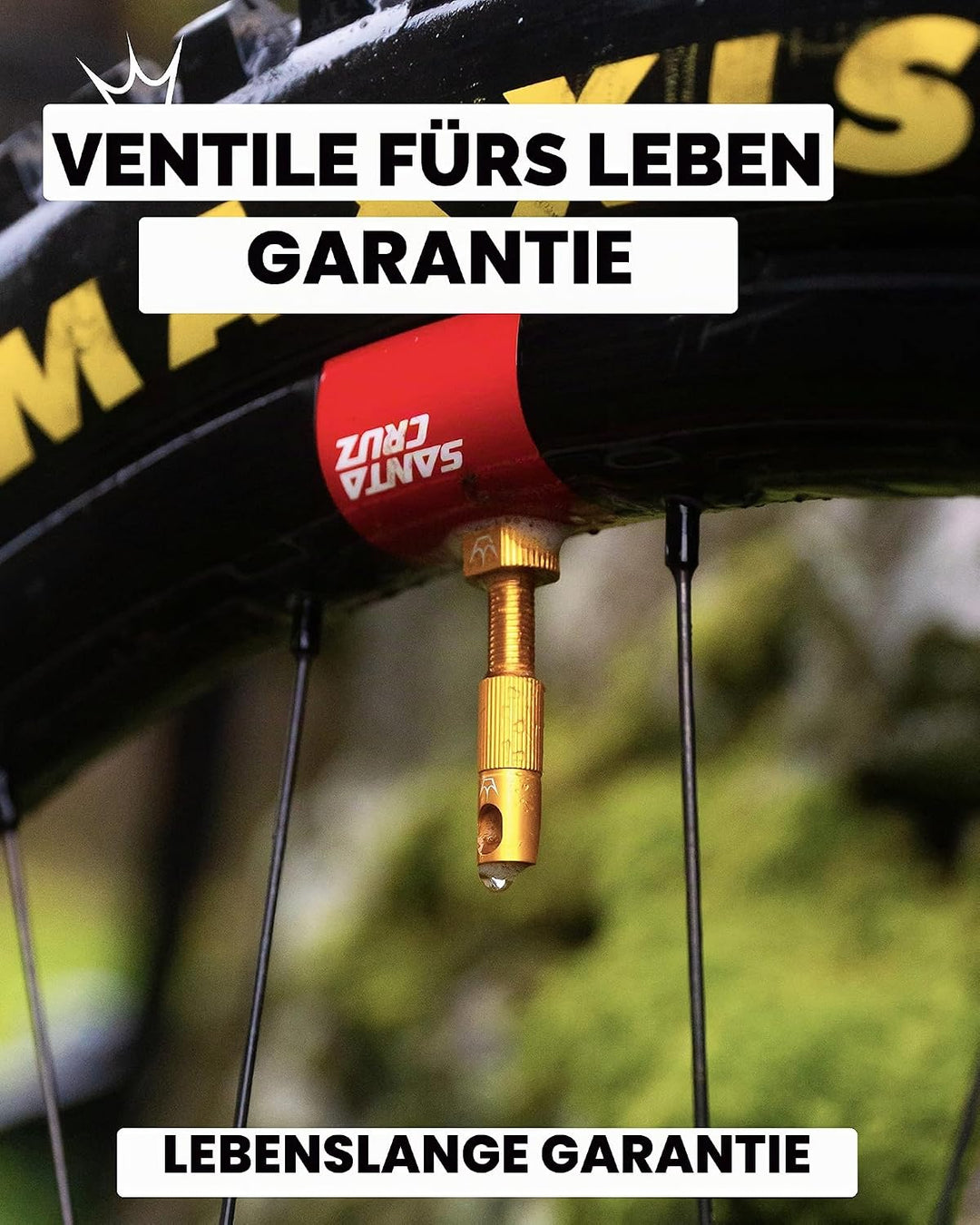Peaty's XChris King (MK2) schlauchlose Ventile - Fahrradreifenventile 42mm Mango, 42mm Mango