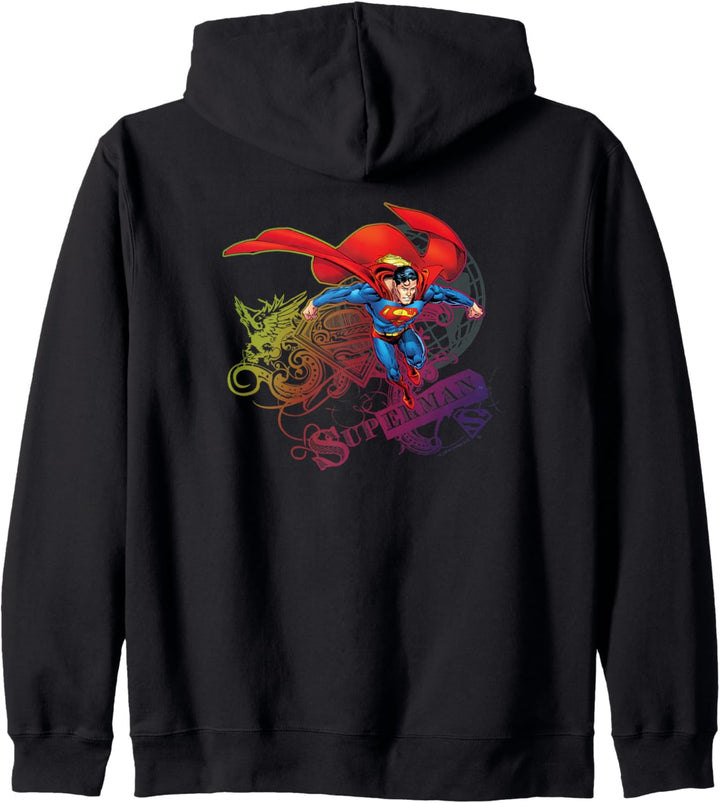 Superman Cool Word Supes Kapuzenjacke