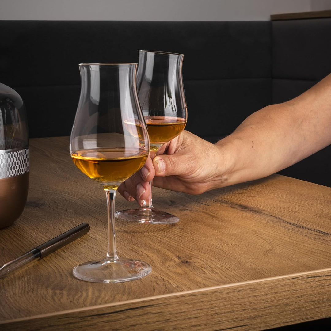 EISCH Malt Whisky Gläser JEUNESSE – Set aus 2 Whisky Gläsern mit AromaDeckel für eine optimale Arome