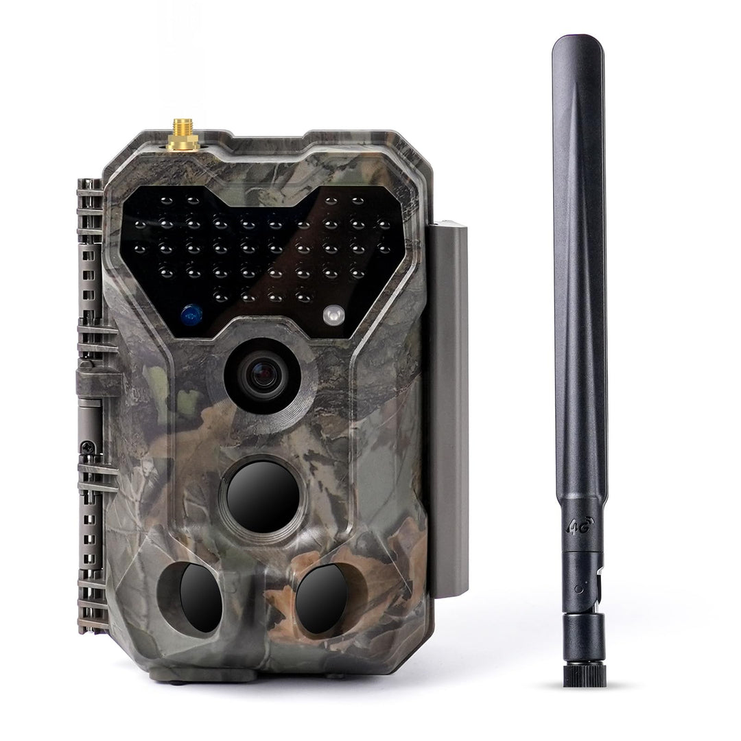 S970 4G LTE Wildkamera, 48MP 1296P, Mit Live Streaming Funktion, Nachtvision, 0.1s Bewegungsaktivier