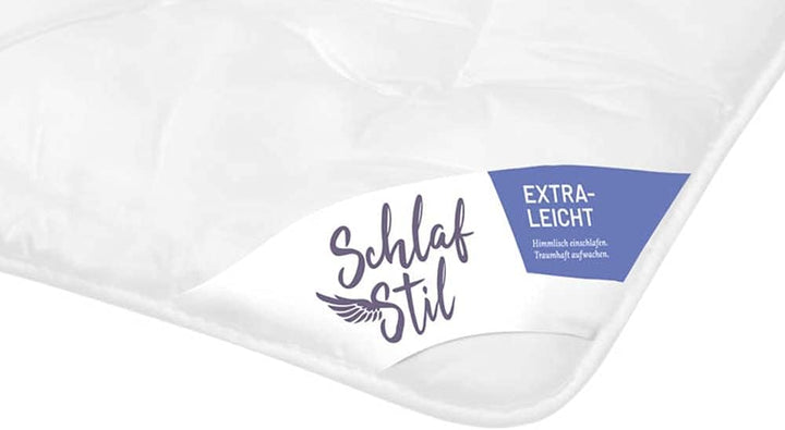 SCHLAFSTIL Kamelhaarbettdecke N500, Sommerdecke Extraleicht, feinster Kamelhaar Flaum 100% Kamelhaar