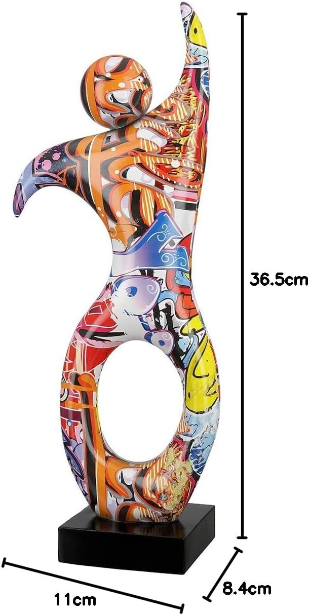 Casablanca Deko Figur Skulptur Tänzer XL - Moderne Kunst Dekoration aus Kunstharz - Street Art Desig
