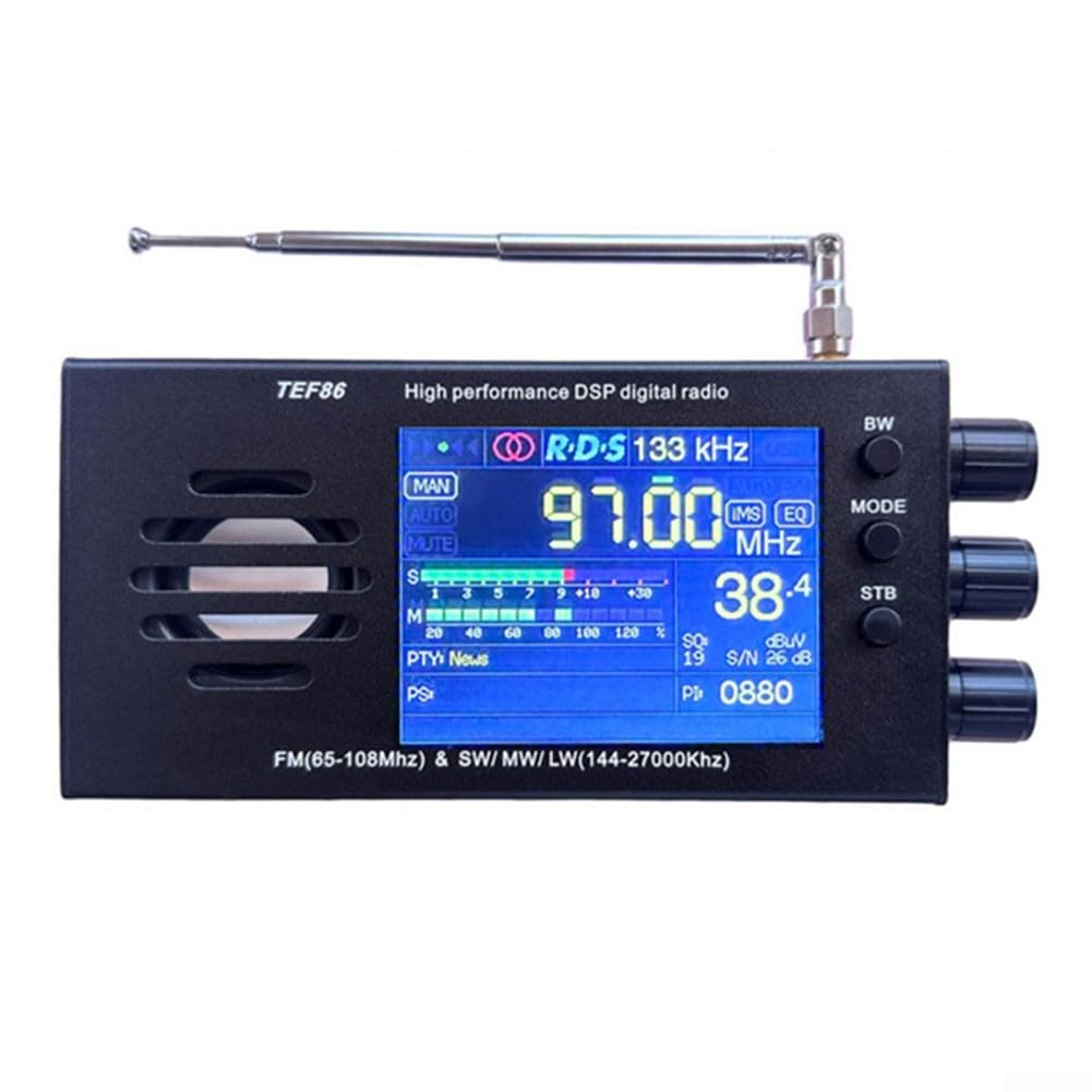 TEF6686 FM(65-108Mhz)&SW/MW/LW (144-27000Khz) DSP-Funkempfänger mit Batterie
