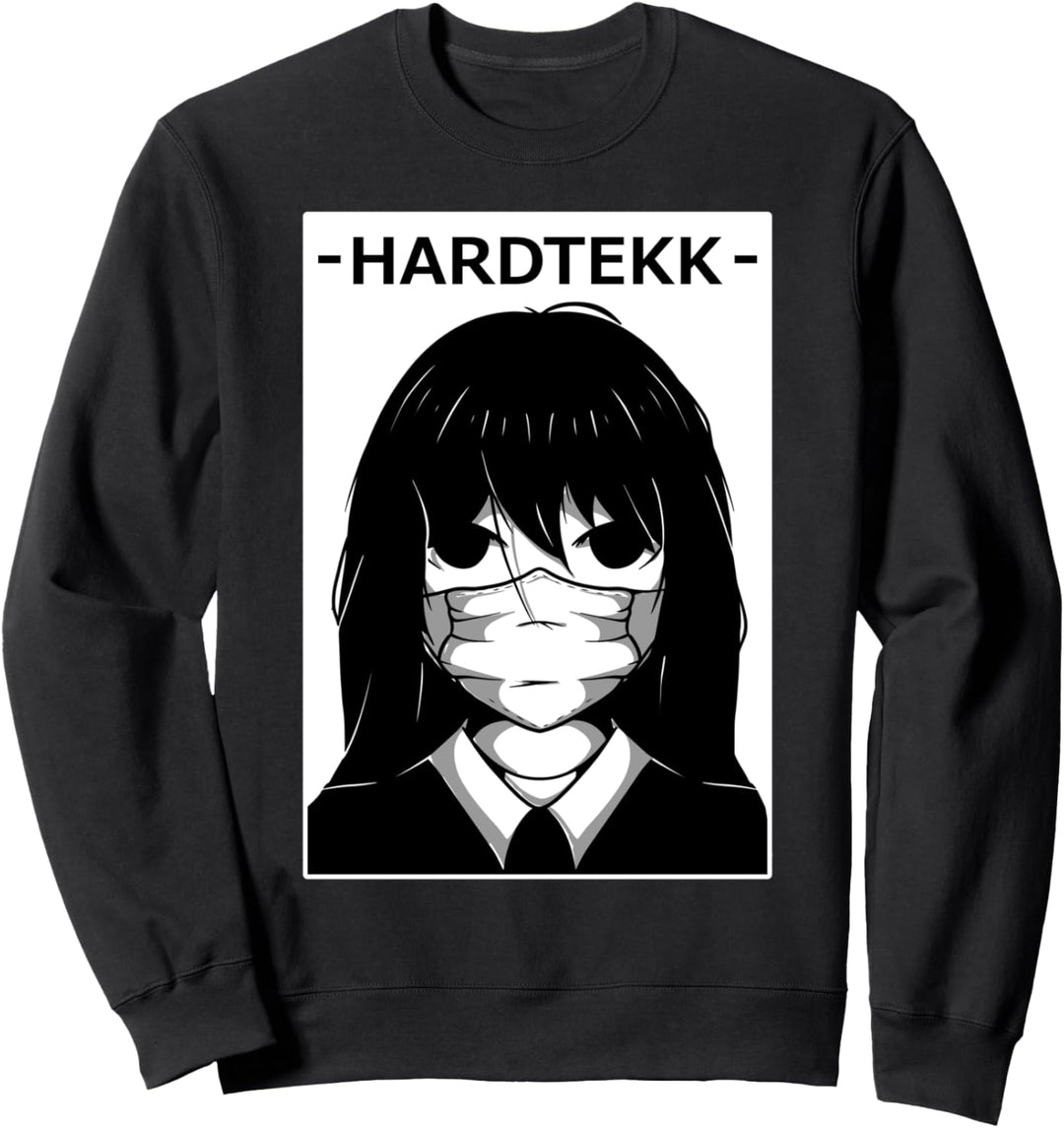 Hardtekk Merch Anime - Girl Rave Techno Tekk HARDTEKK Sweatshirt