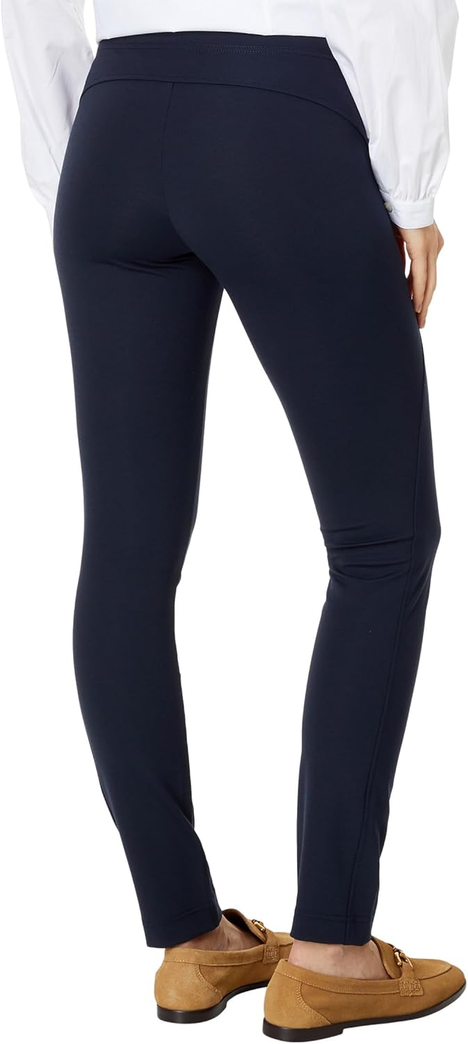 Tommy Hilfiger Damen Curvd Seam Ponte PNT Hose, Kapitän des Himmels (Sky Captain)