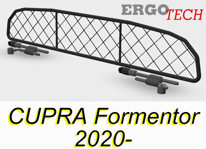 ERGOTECH Trenngitter Hundegitter für Cupra Formentor, RDA65-HXXS8 kcp001, für Hunde und Gepäck