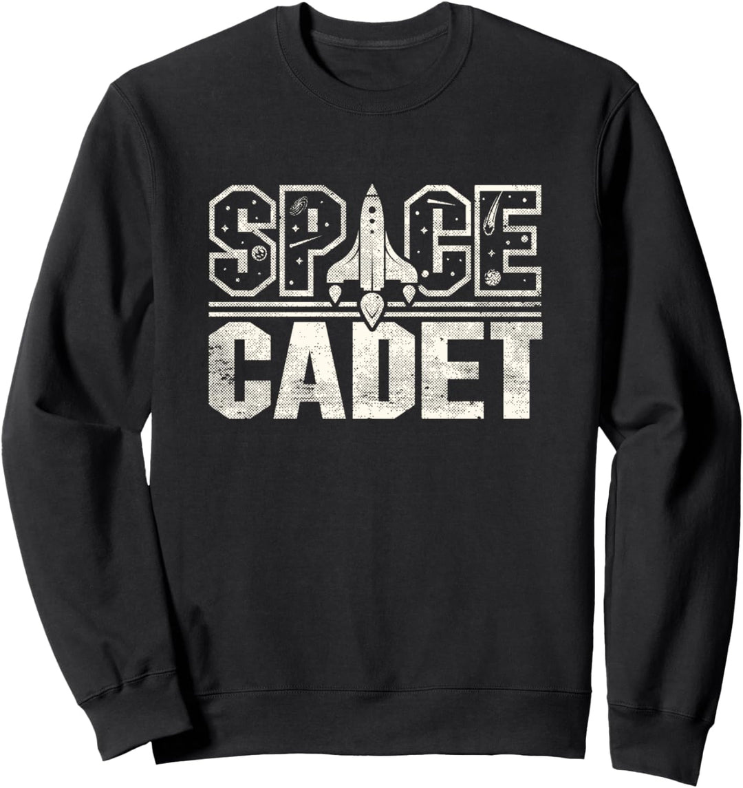 Space Cadet distressed casual chic graphic for women funny Sweatshirt