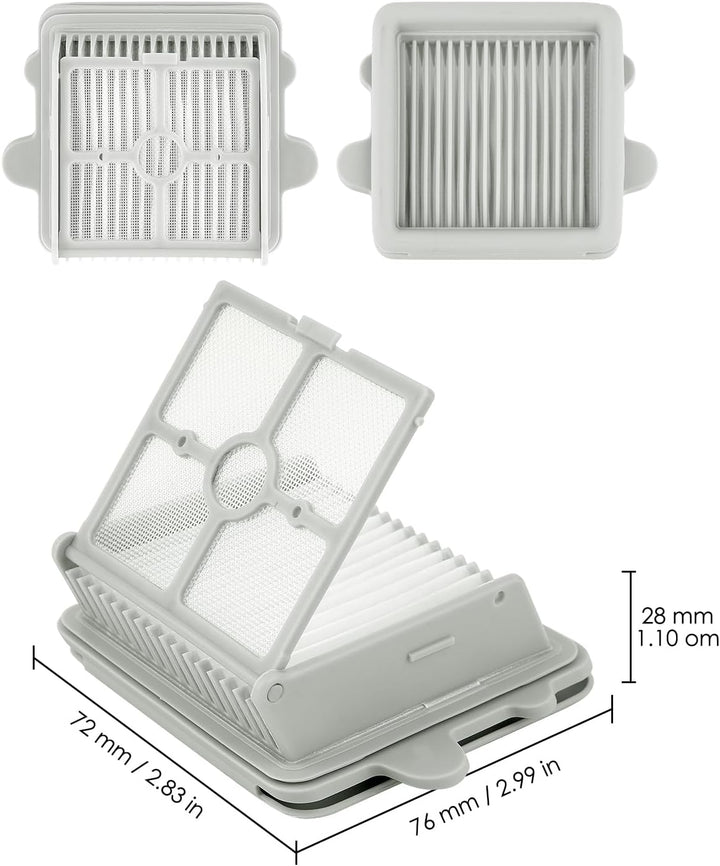 (5 Stück) F25 Ersatz HEPA Filter Kompatibel mit Roborock F25 LT/RT/ACE/ALT/ACE Combo/GT Nass Trocken