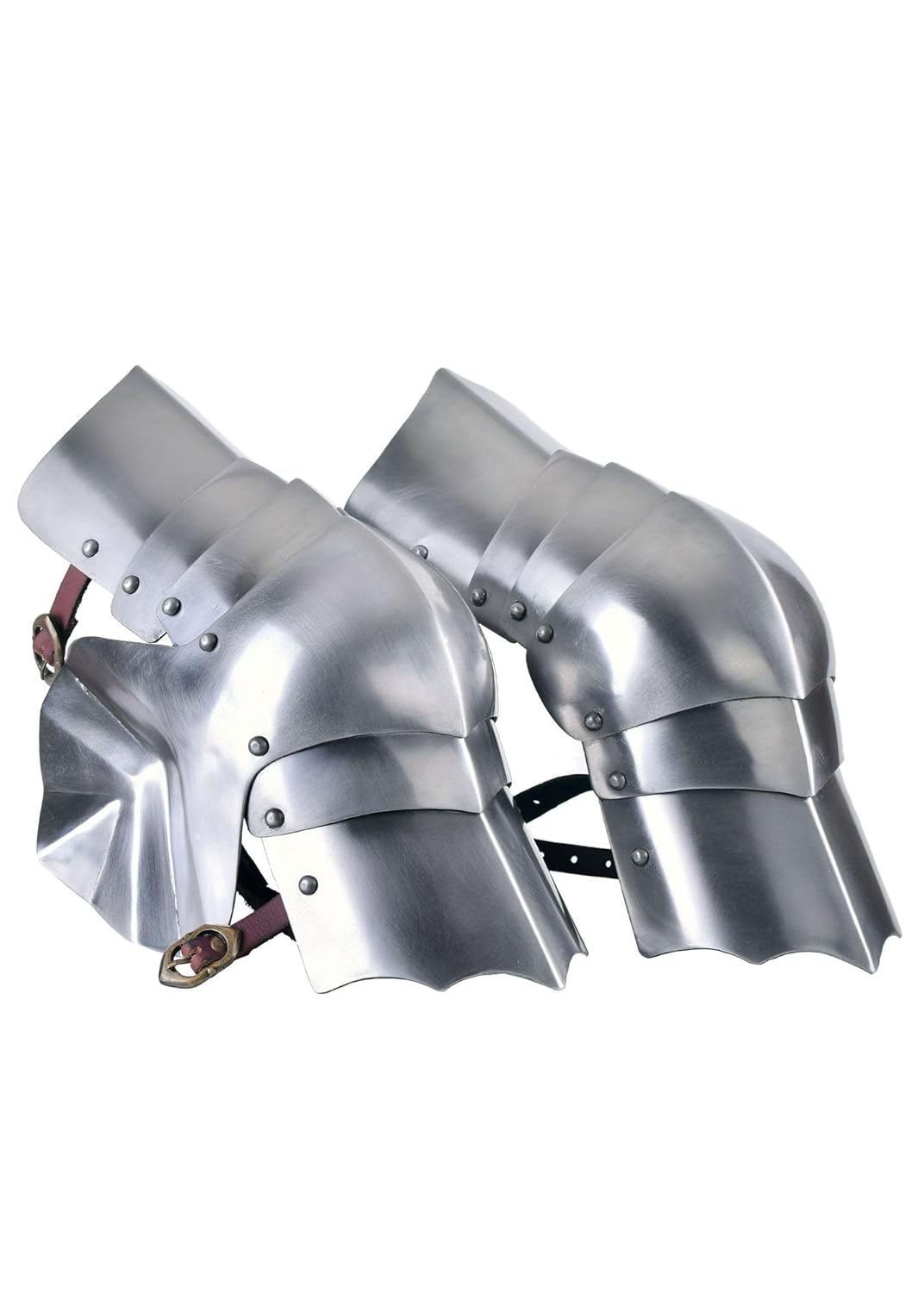 Battle-Merchant Kniebuckel, Kniekacheln, (Paar), 15. Jh, Stahl - Mittelalter, LARP