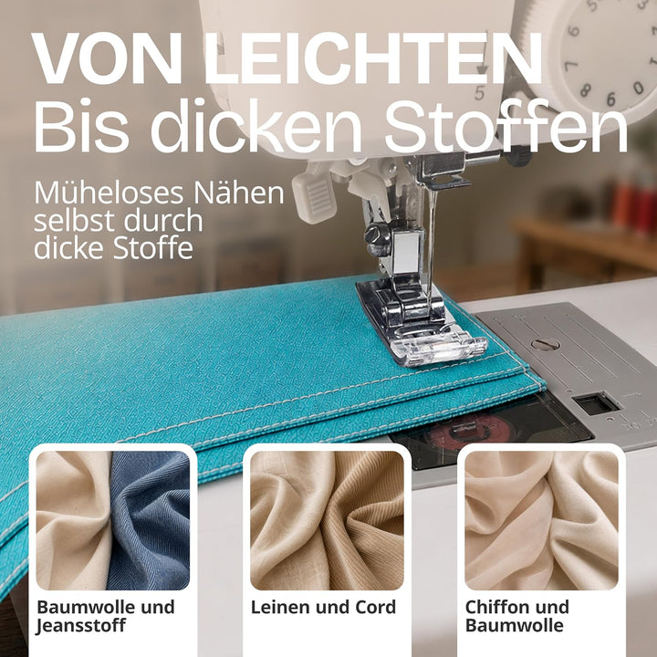 Rold S500 Computer Nähmaschine mit 300 Stichen zum Nähen aller Arten von Stoffen | Freiarm Computer-