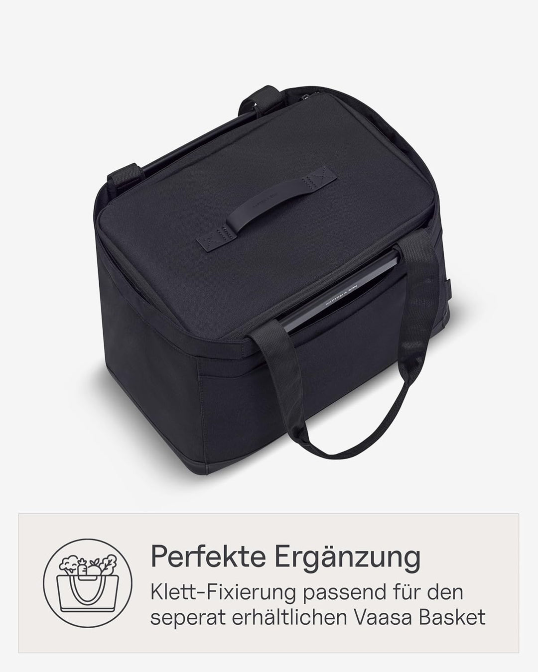 Kapten & Son Vaasa Cooling Inlay Large Schwarz | 25L Thermotasche aus recyceltem PET für Shopping Ba