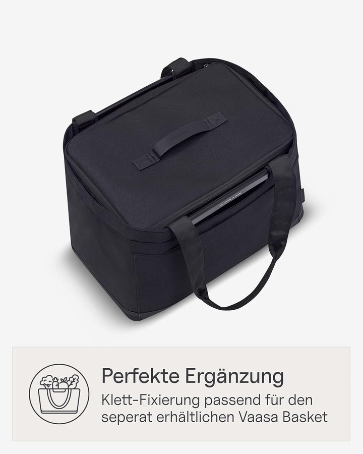Kapten & Son Vaasa Cooling Inlay Large Schwarz | 25L Thermotasche aus recyceltem PET für Shopping Ba