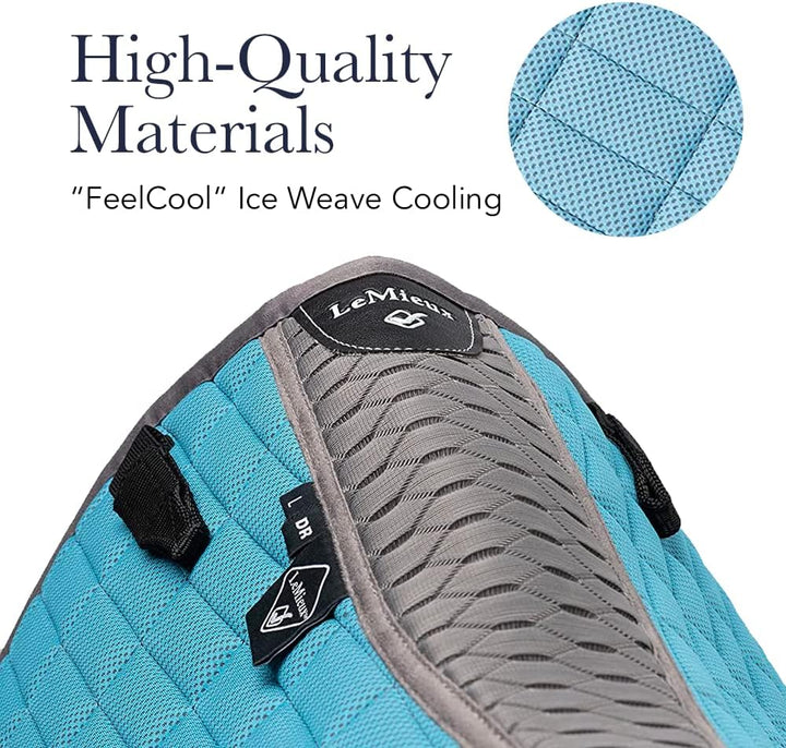 LeMieux Dressur Selbstkühlende quadratische Schabracke - Englische Sattelpolster für Pferde - Reitau