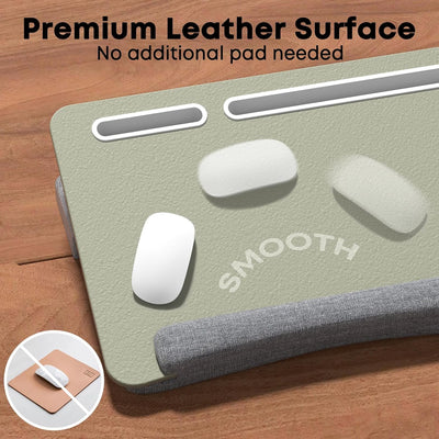 Laptopkissen, PUTORSEN Laptop Knietablett mit Ergonomische Handgelenkauflage, Grössere Laptop Kissen