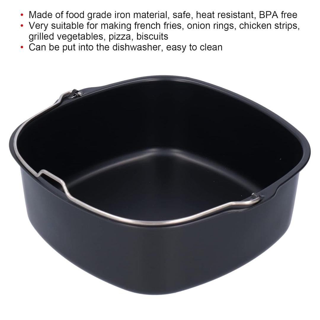 Form Für Heissluftfritteuse, Backform Kuchenform Airfryer zubehör Kuchenpfanne Brotbackkorb Kuchenfa