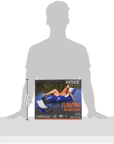 Intex Floating Recliner Lounge - Aufblasbarer Badelounge, mehrfarbig, 180 x 135