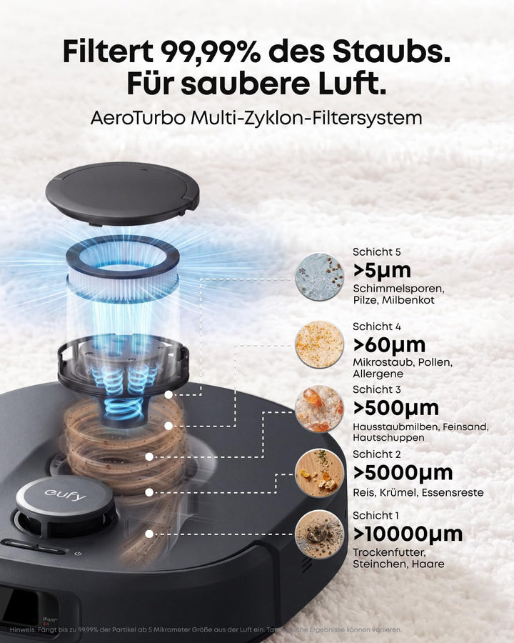 anker eufy C30 Edge Saugroboter mit Wischfunktion,35.000Pa, Kantenwischen