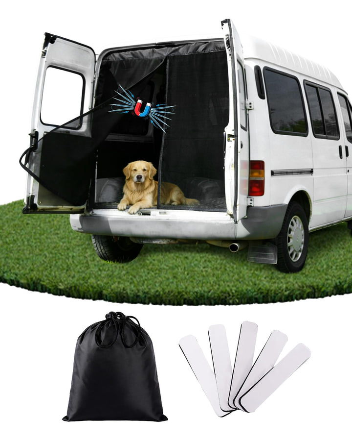 200x170cm Magnetische Van Insektennetze, Hintertür Moskitonetz mit Magnet Auto Fliegengitter mit Mit