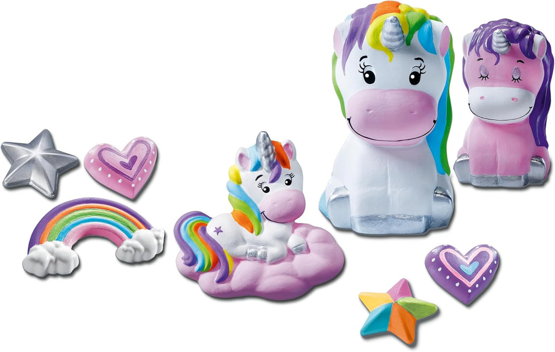 Ravensburger BeCreative Gipsgiessen Einhorn - Bastelset für Kinder ab 7 Jahren, Gipsfiguren giessen