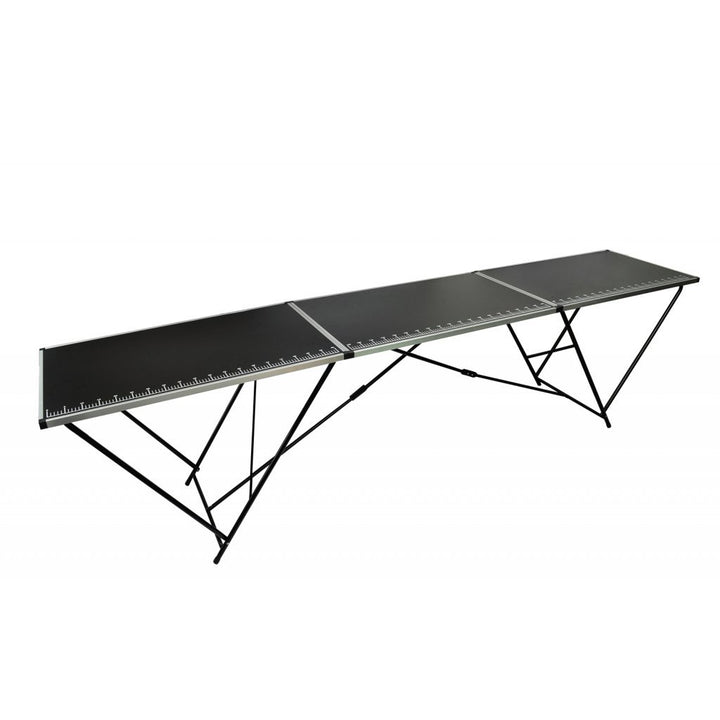 Anself Tapeziertisch Multifunktionstisch Klapptisch klappbar 3m Schwarz 3tlg.