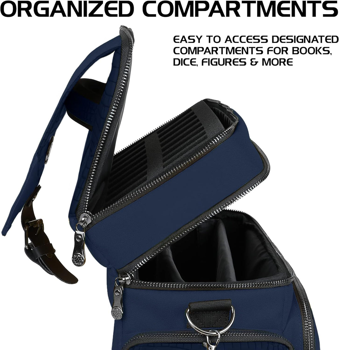 ENHANCE Tabletop RPG-Tasche des Abenteurers, Sammleredition - DND-Tasche mit Tabletop-Miniaturen-Auf