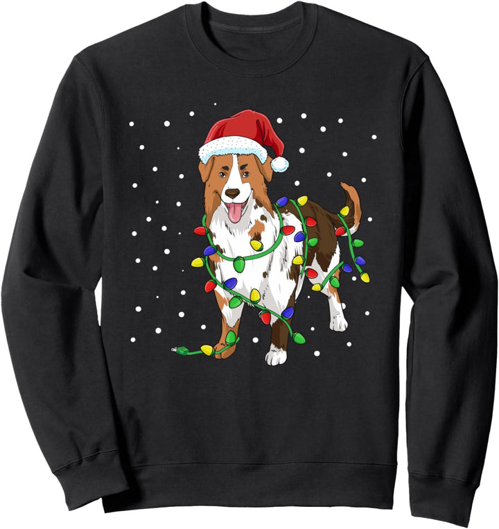 Australian Shepherd Weihnachten Hunde Hundehalter Sweatshirt