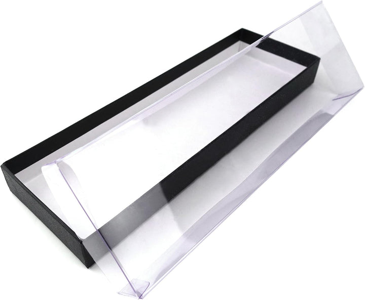 TigerTie Selbstbinder Piqué in Uni gemustert, Querbinder 100% Baumwolle + Aufbewahrungsbox Blau-weis