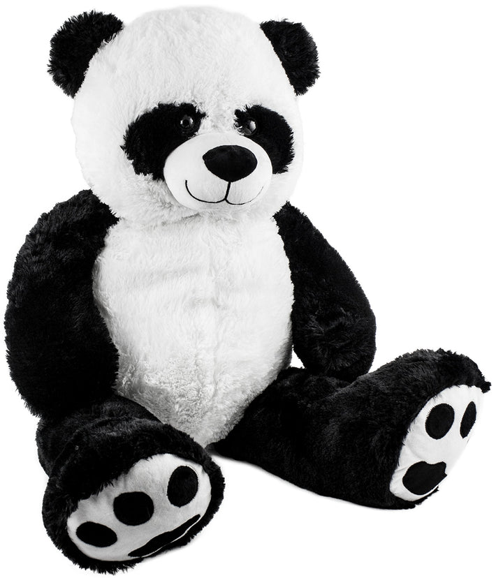 Brubaker XXL Panda 100 cm gross Stofftier Plüschtier Kuscheltier, Panda, 100 cm
