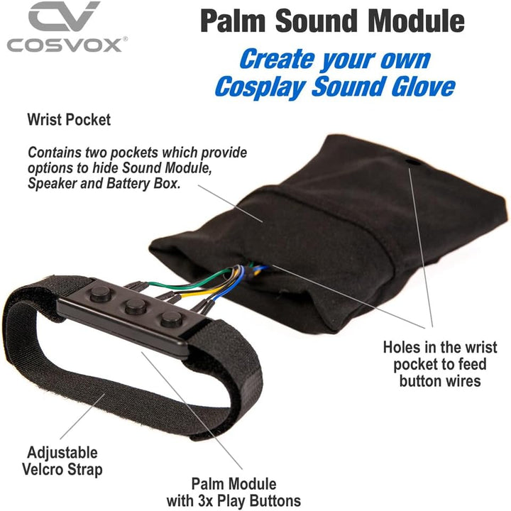 Cosplay Soundeffekte Handschuh Palm Modul. Kreieren Sie Ihren eigenen DIY-Klanghandschuh. 8 MB Speic