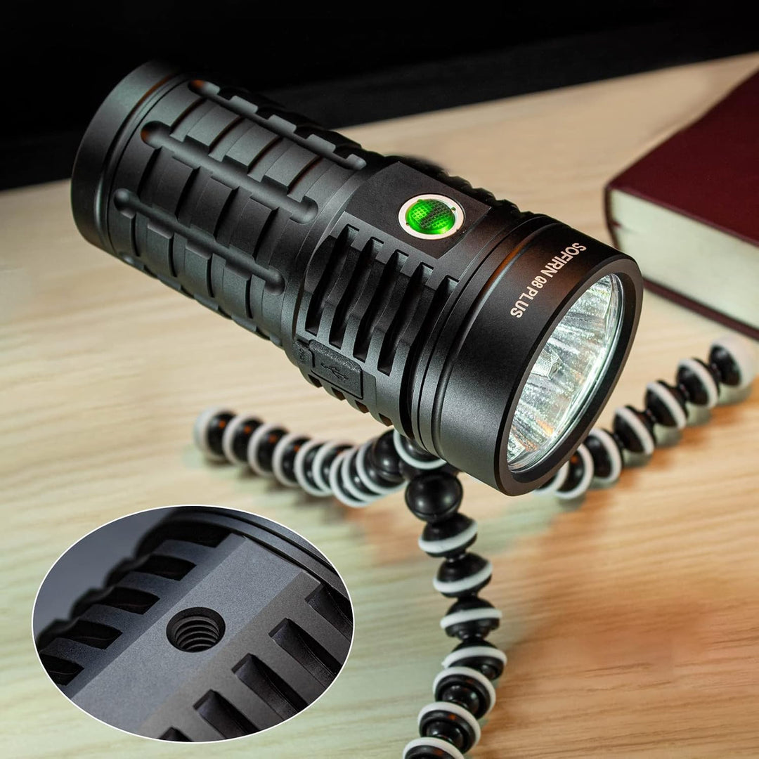 Sofirn Q8 Plus Led Taschenlampe, Superhell Tashcnelampe 16000 Lumen Leistungsstarke Taschenlampe mit